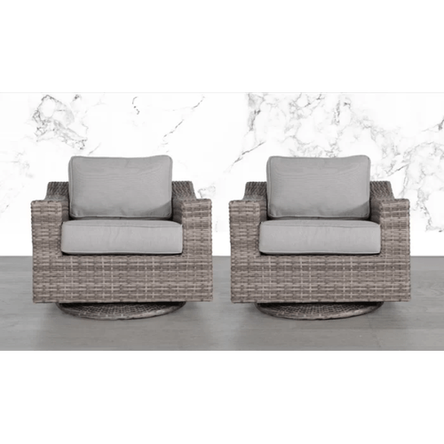 elegant fully assembled swivel patio chair with luxurious s outdoor relaxation