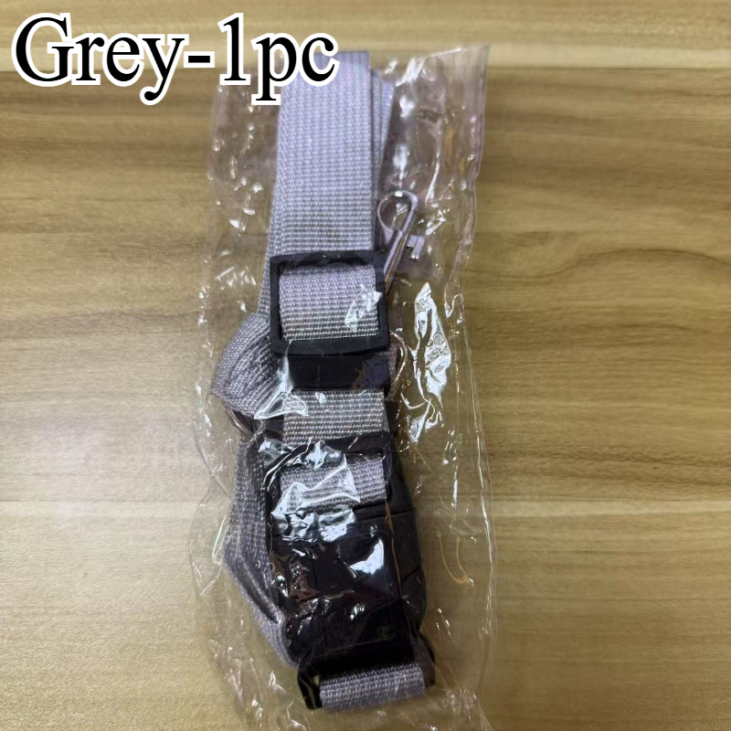 1pc Adjustable Pet Car Seat Belt, With 2-in-1 Nylon Leash And Rear Seat Belt