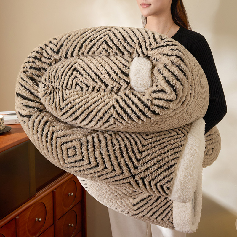 Sunshine Velvet Double Layer Blanket Ultra Soft Plush Throw Premium Cozy Fuzzy For Bed Couch All Sizes