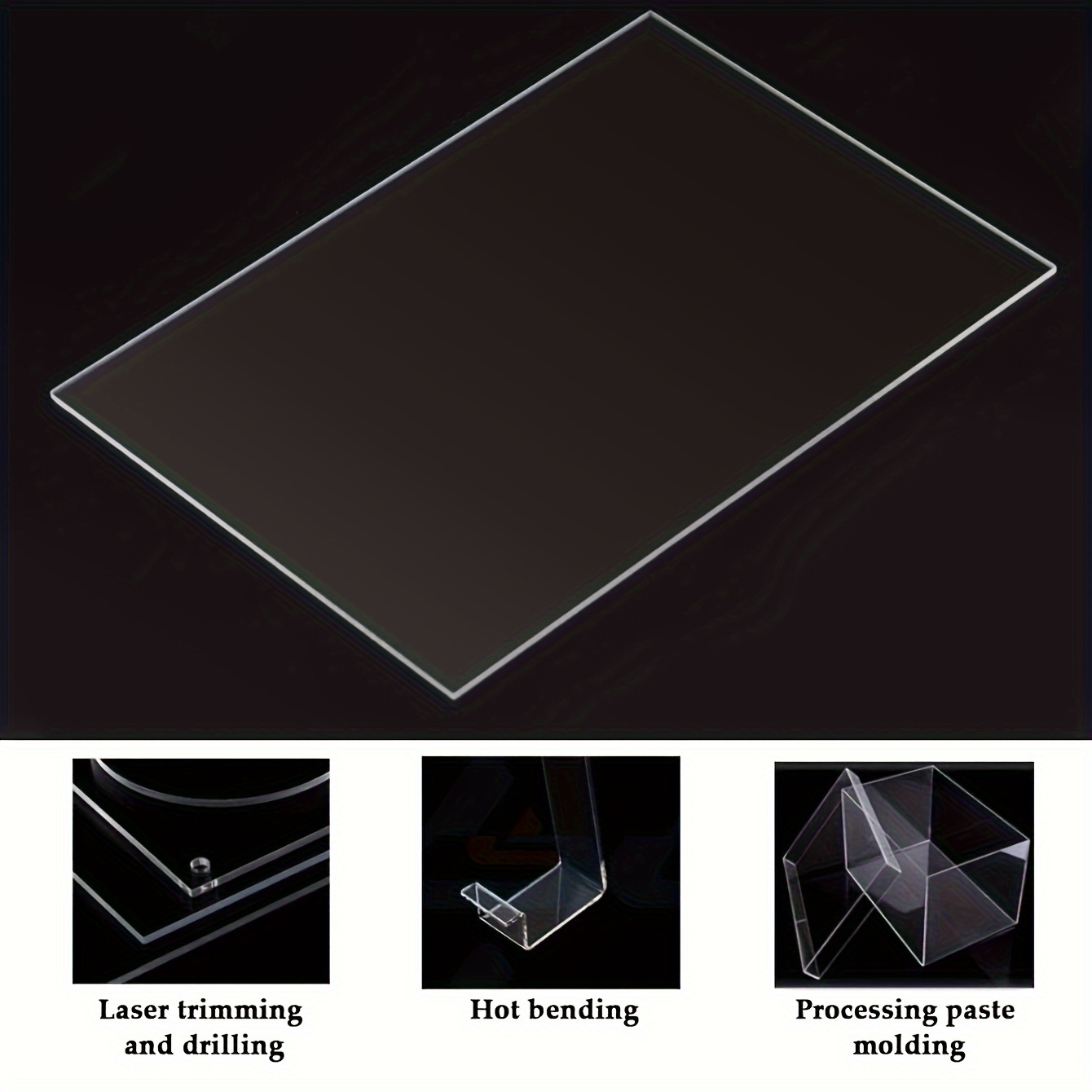 QUARKZMAN 15pcs Tiges Carrées en Acrylique 5mm x 300mm Bâtons en Acrylique Transparent pour Bricolage Décoration de Jardinage - 5mm x 300mm