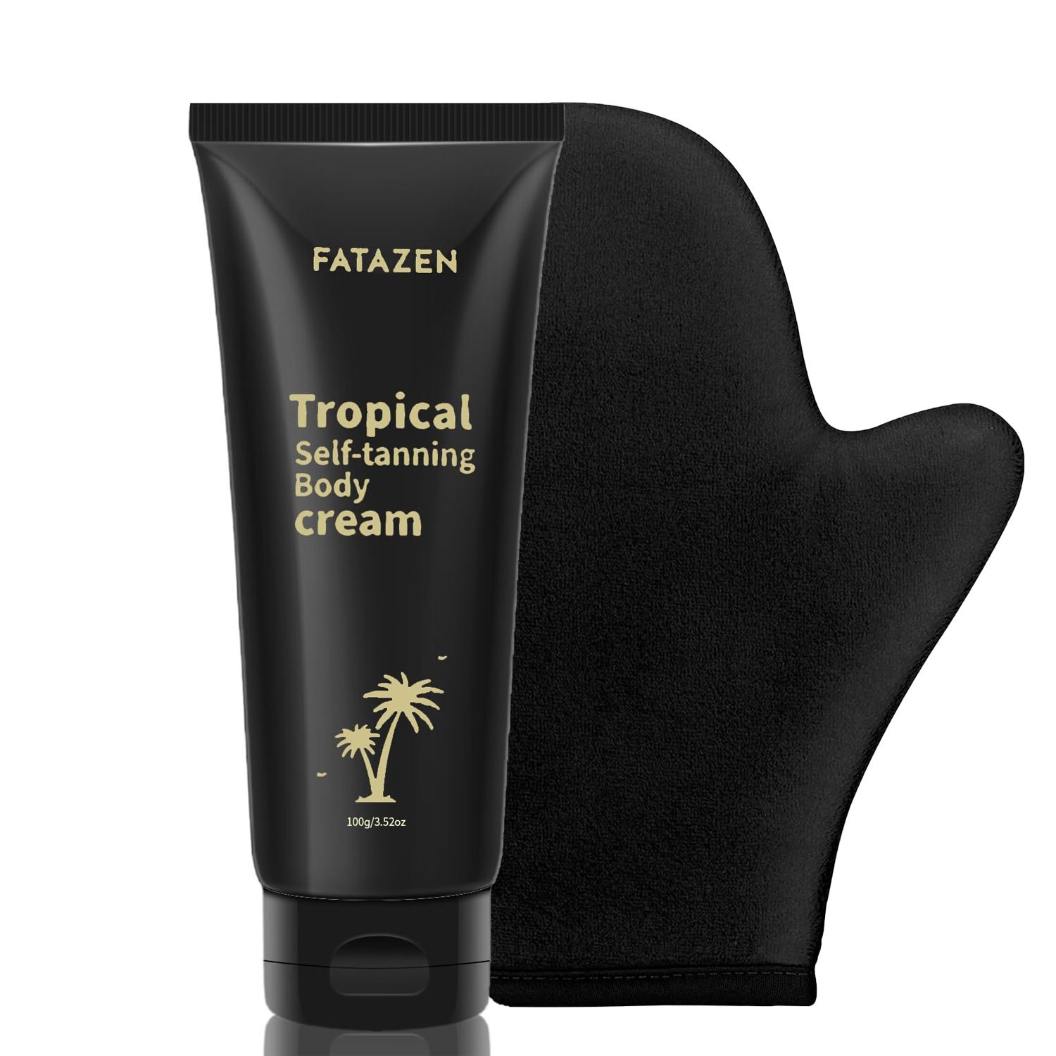 Natural Black Lotion, Durable, Non Marking, Non Tanning Cream, Suitable For Face And Body, Moisturizing, Overnight Bronze , No Artificial Black Smell, , Gloves