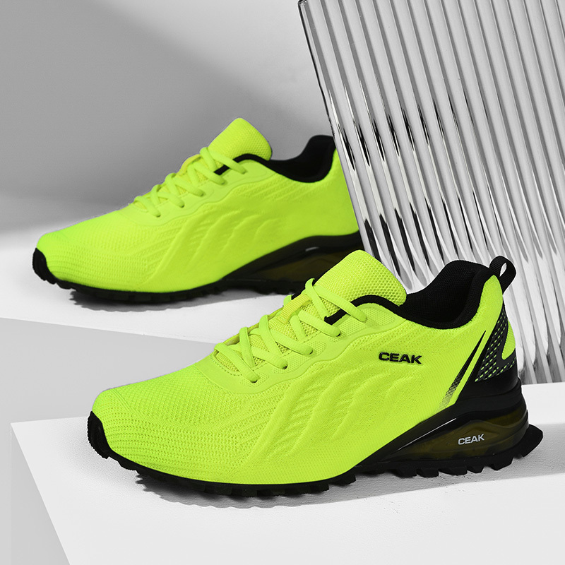 Men's Wide Width Elastic Closure Sneakers for Running & Walking