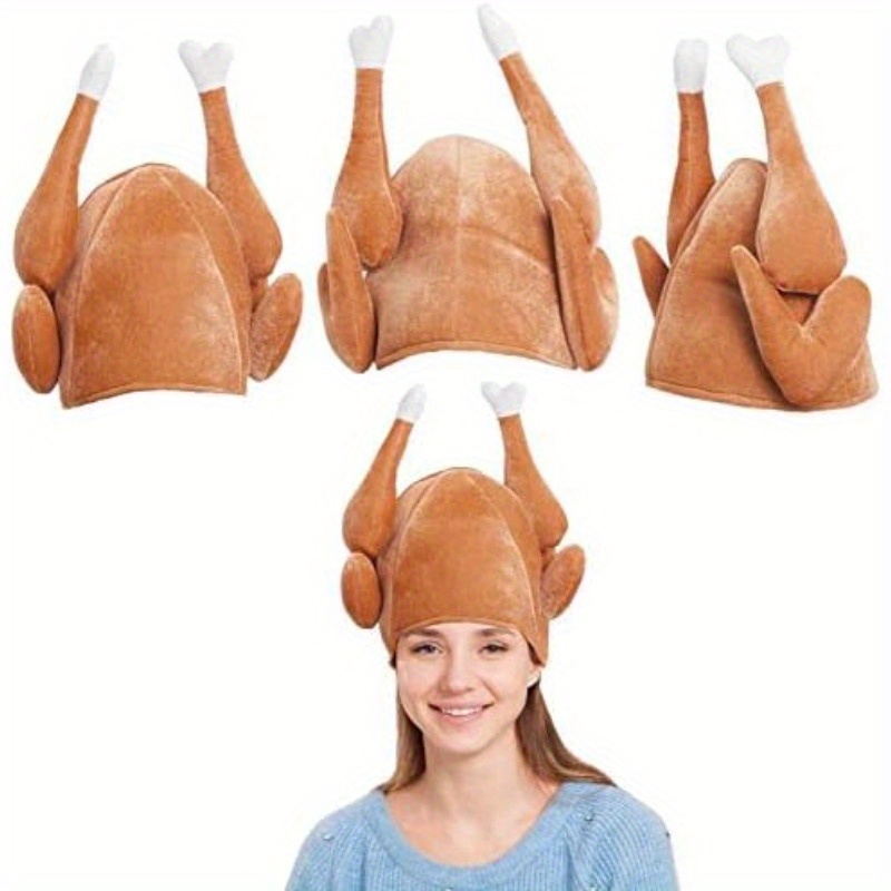 TEMU Syncfun 3 Pack Plush Turkey Hats For Thanksgiving And Halloween Costume Dress Up Party For Christmas,newyear,valentine,party Events