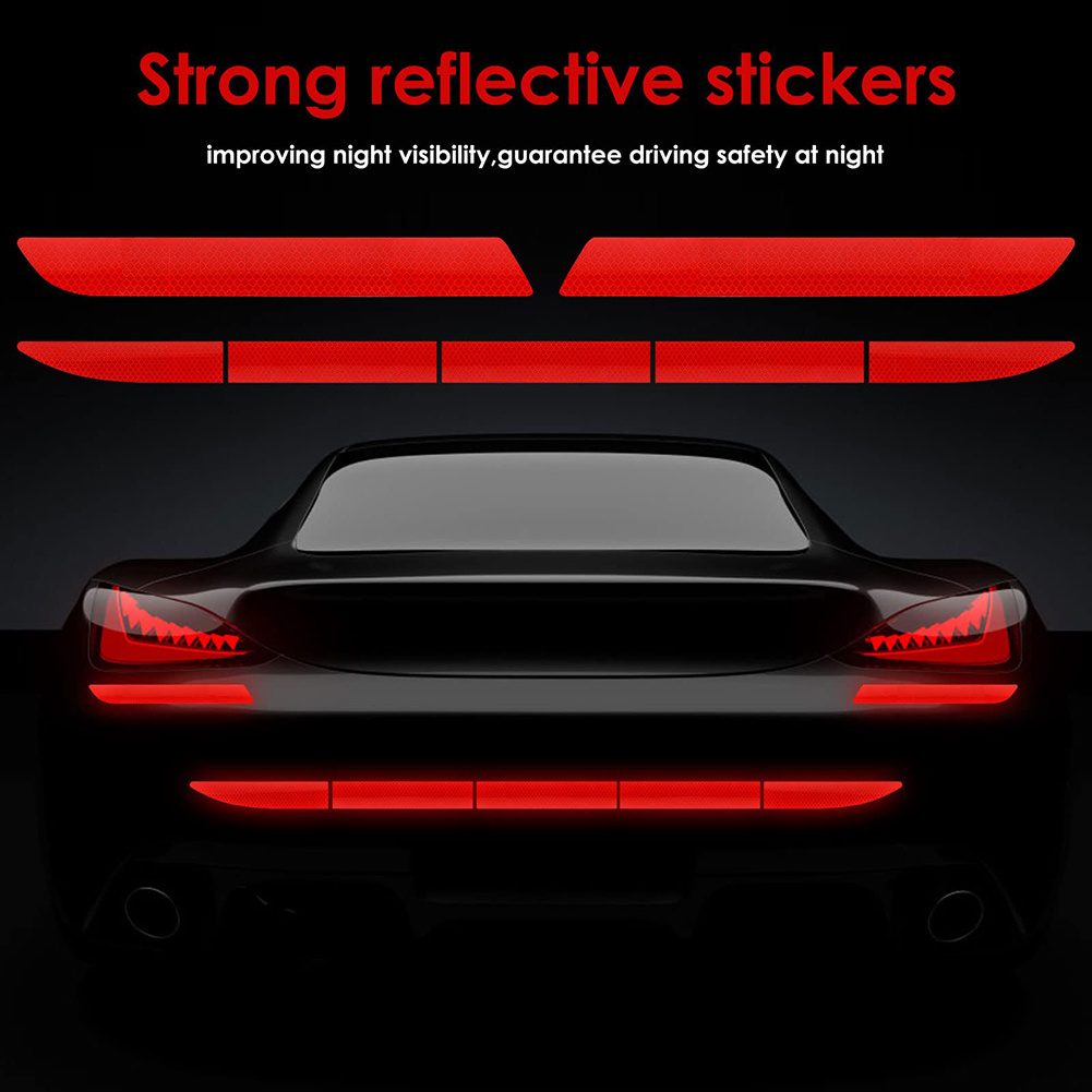 

Waterproof Geometric Safety Strips For Cars - Night , Sun Protection & Coverage Vinyl Decals, Auto Window Door Trunk Side Body, Vehicle Decoration, Masking