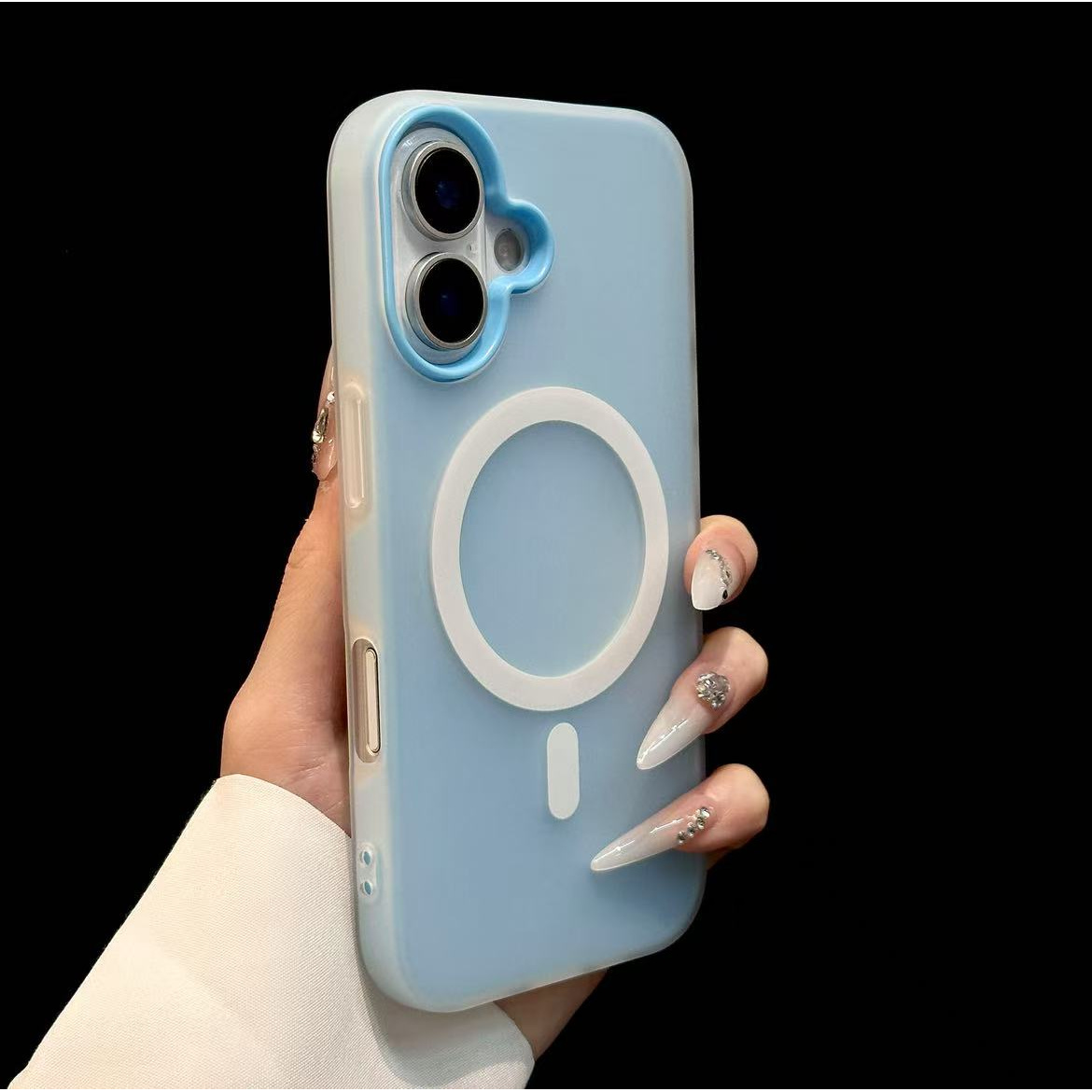Trda ovitek za telefon: Nov minimalističen magnetni ovitek za iPhone 16 Pro Max v sladkih barvah, združljiv z zaščitnim ovitkom Apple za 15 P