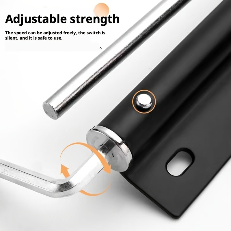   stainless steel automatic door closer adjustable spring mute operation hidden closing mechanism for residential use
