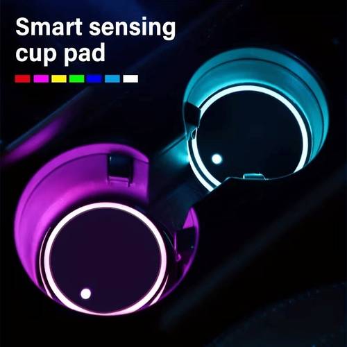led car coaster intelligent light coaster universal led drink holder lights luminescent usb drink holder of 1 led cup holder lights