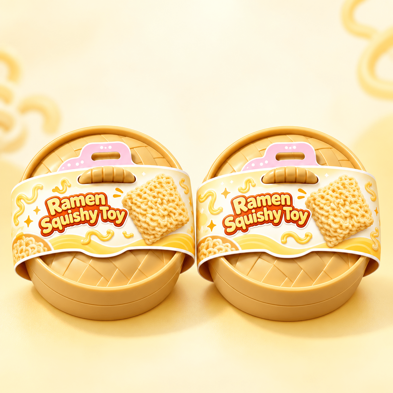 TEMU Pack Of 2 Handmade Crunchy Balls Shaped Like Instant Noodles, Asmr Stress-relief Sensory Toys, Creative And Fun Stress-relief Toys, Does Not A