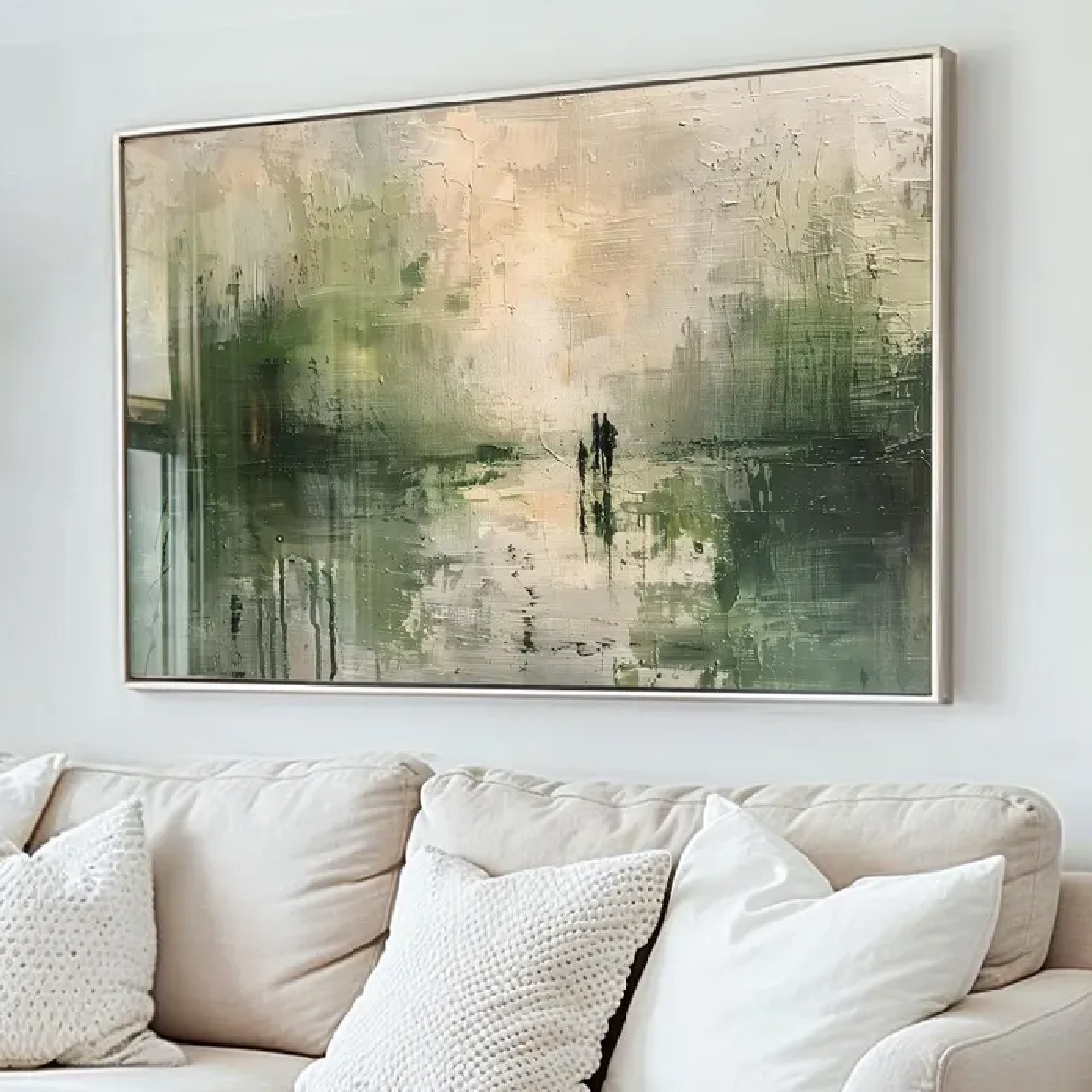 2d flat 2d flat 1pc wall decoration a stylish poster featuring a sage   canvas painting an abstract figure art print   living room decor bedroom aesthetic   gift for friends ideal for housewarming unframed
