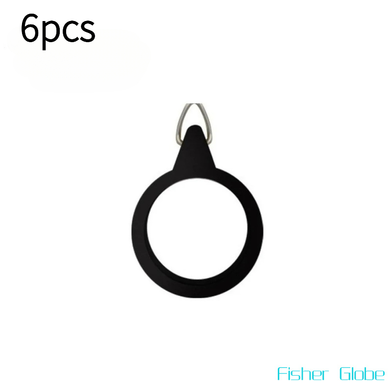 TEMU Lot de 6 Porte-hameçons pour à Pêche, Porte-appâts, Anneaux à Hameçon, Accessoires de Pêche pour à Pêche, Convient aux Hameçons de Pêche