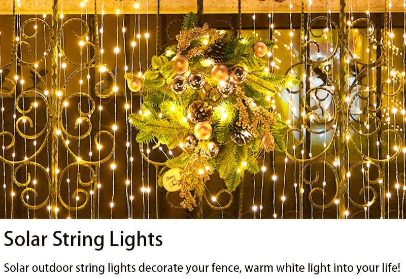 Solar String Lights 400 LED Outdoor Fairy Lights
