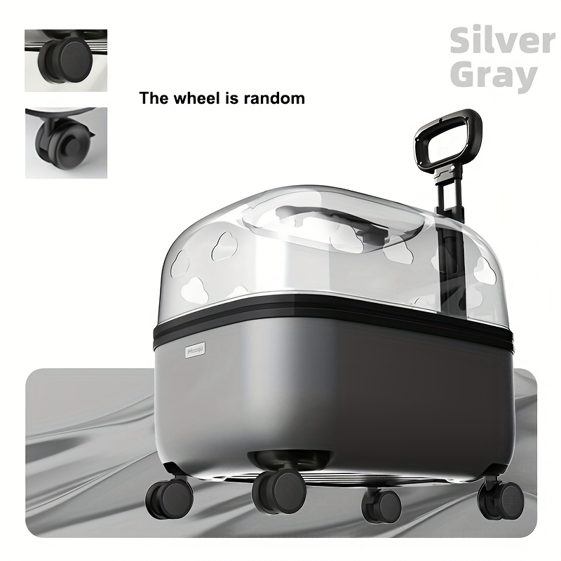 panoramic view   heavy duty pc with 360   visibility zippered     for airplane car vet   travel carrier for cats small dogs durable   case with  