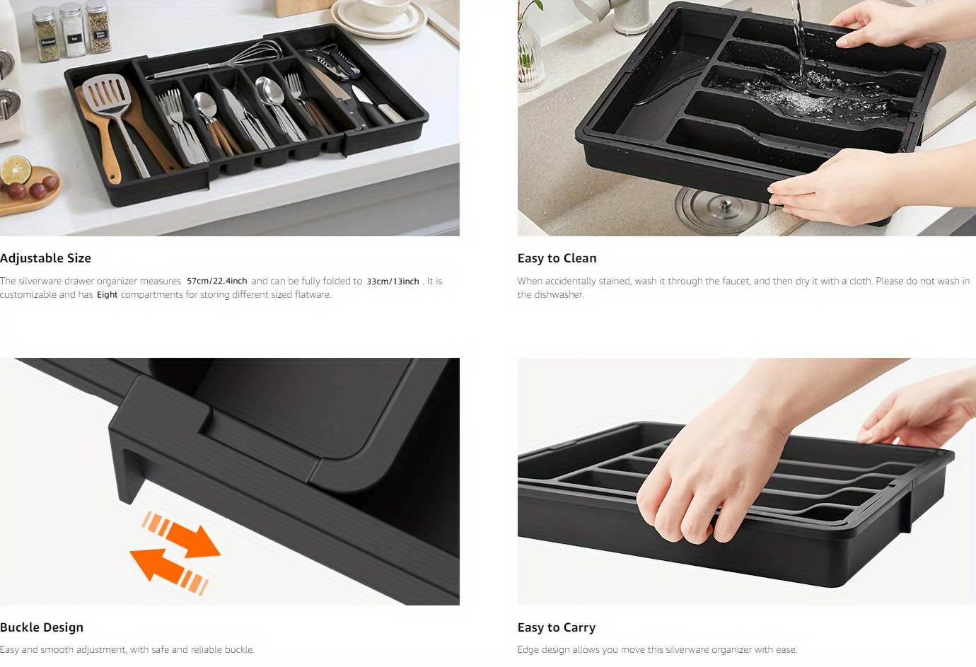 Handgeweven Rieten Bestekmand - Natuurlijke Ventilatie Duurzame Organizer Voor Keuken & Tafel