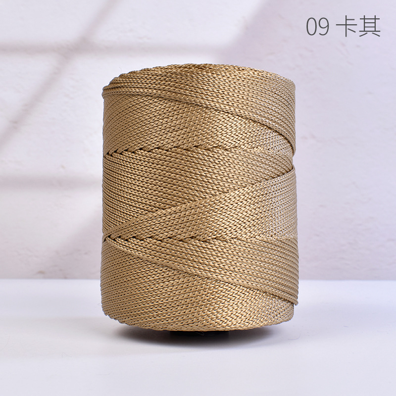 TEMU Corde Tressée en Polyester 3 mm X 229,51 mètres, Fil de Crochet , Corde en Polypropylène pour Sac de Crochet, Belle Couleur, Multi- pour