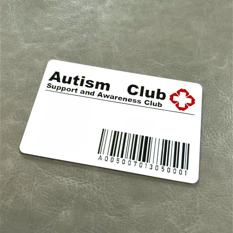 TEMU Custom Autism Cue Card, Custom Picture Text Name Text, Pvc Material Hard Plastic, Christmas Halloween New Year Gift