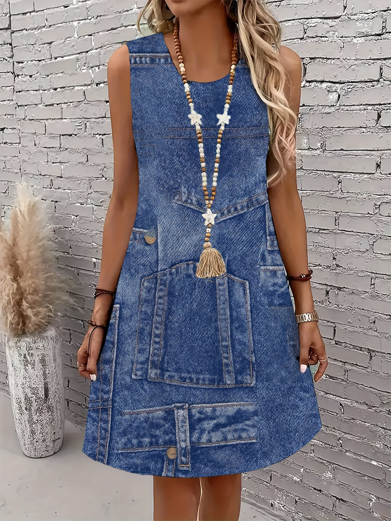 Flavor Of Geek Bar MALIBU DRESS Retro-inspired white stretch denim  sleeveless fringe mini dress, fashionable vintage style - YouTube