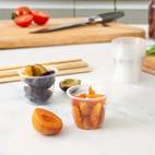 250 count clear disposable plastic portion cups 5 5oz shot cups salad dressing sauce cups for portion control no lids needed disposable containers for parties party serving cups simple cup design durable plastic cups