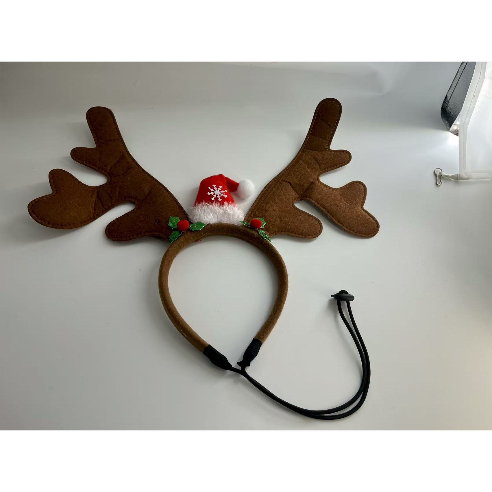 TEMU Pet Decorations, Including Headwear, Party Outfits, Deer Antler Hairbands, Pet Supplies, Hats, Headbands, And Decorations For Dogs