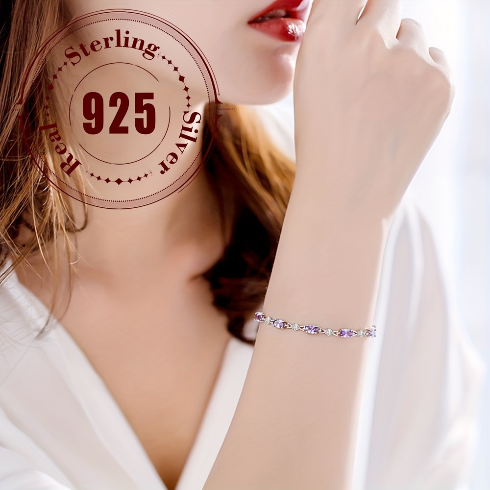 925 sterling silver bracelet for women with   elegant   silver plated daily gift wear   suitable details 4