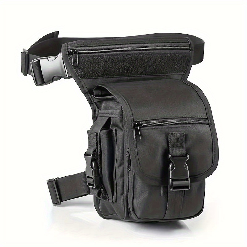 Image of 1pc Minimalist Waist & Leg Bag, Outdoor Cycling Moto Sports Fitness Sundries Storage