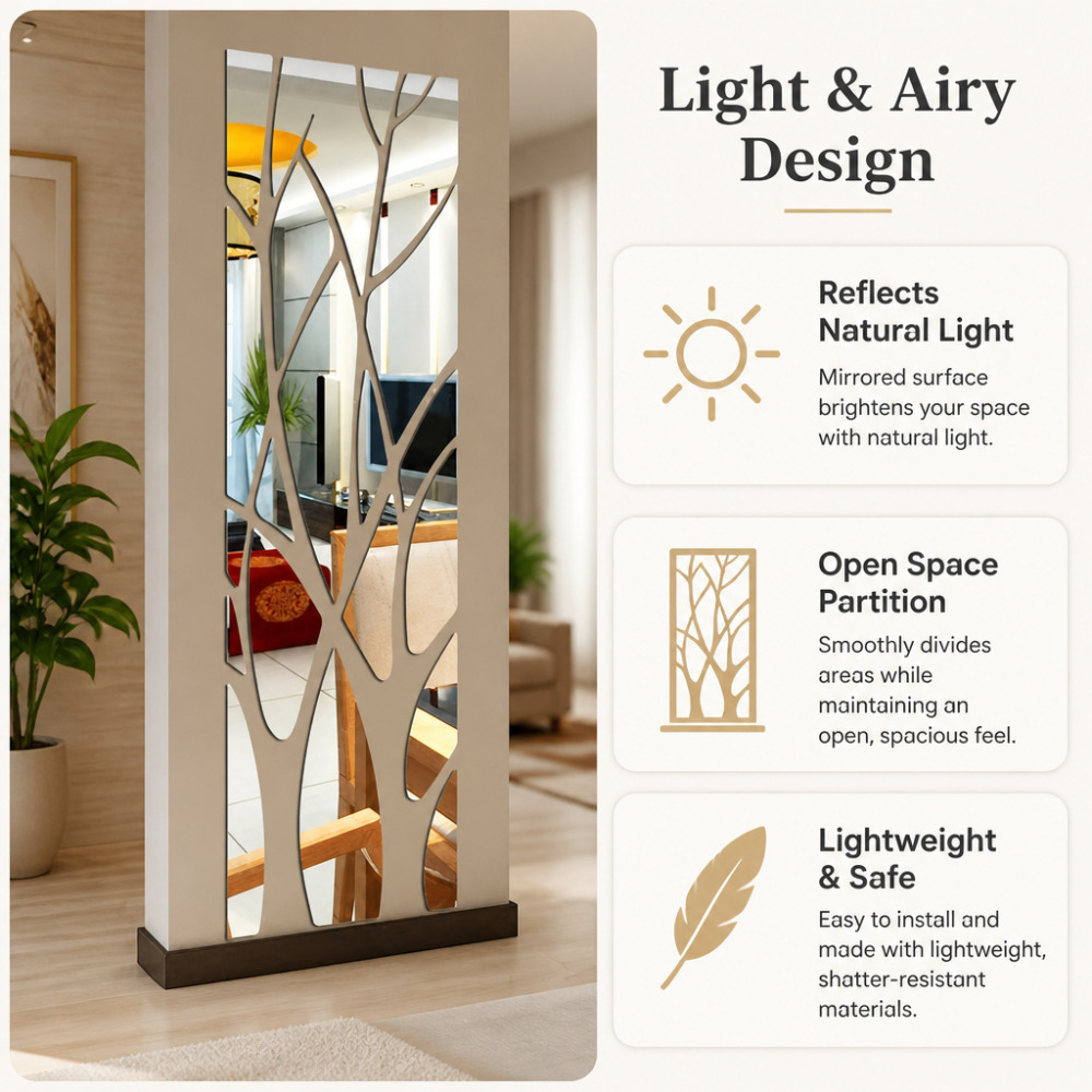 TEMU Arbre Sticker Mural Amovible Décalcomanie Murale Acrylique Décoration de Chambre Maison