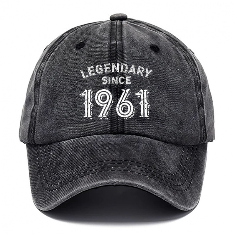 TEMU 1pc Retro Style 1961 Printed Baseball Hat, Breathable Hats For Men, Hat For Women, Fashion Style Baseball Caps, Outdoor Caps, Adjustable Dad