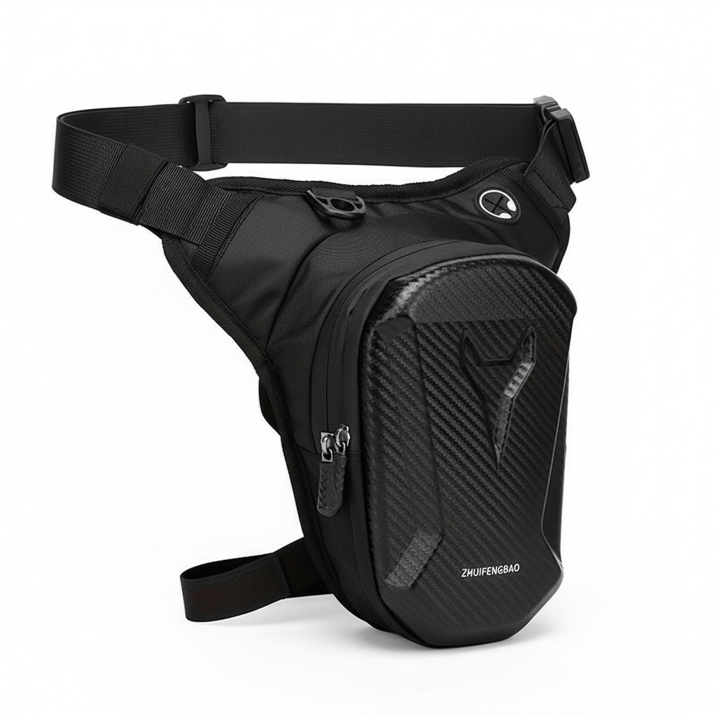TEMU Sac Banane Multifonctionnel d'Extérieur Portable, Boîtier Rigide, avec Bandoulière Réglable et Double Compartiment à Fermeture Éclair avec Trous