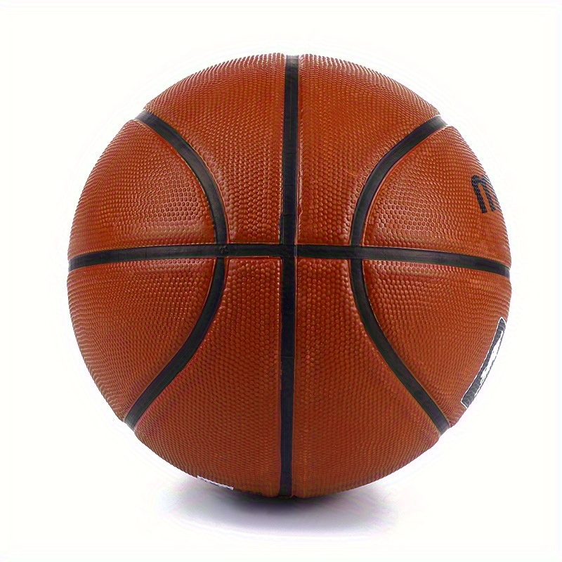 1pc Official Size 4/5/6/7 Basketball - Durable Rubber Indoor/Outdoor Game Ball with Official USA Logo & Silhouette Design - Brown Professional Basketball for Adults, Teens, Teams & New Players, Outdoor Sports Equipment, Indoor Sports Gear, Highquality Sports Ball