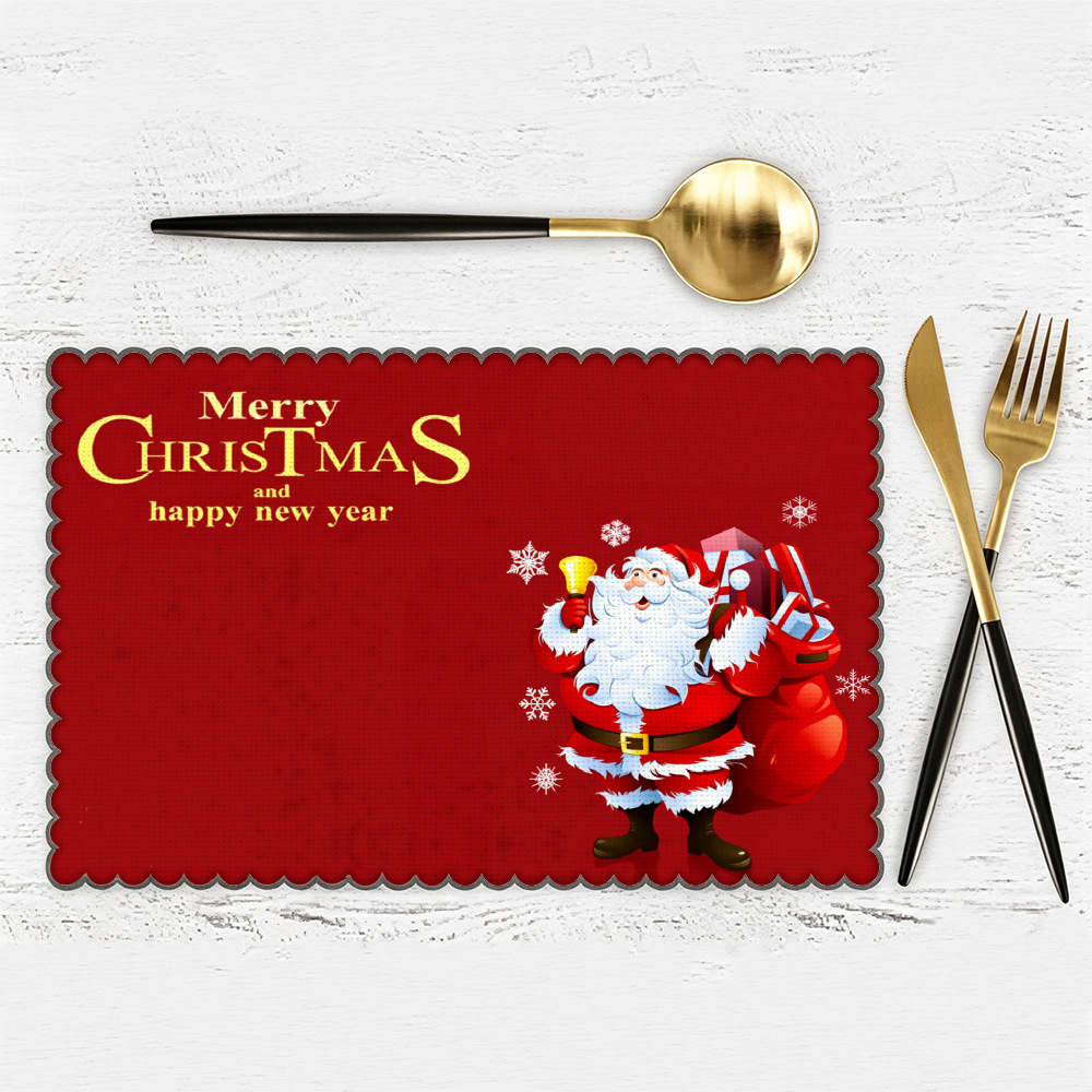 TEMU Christmas Table Flag 5pcs Creative Printed Snowman And Elderly Design Festive Atmosphere Table Decor Suitable For Family Gatherings, , And Daily