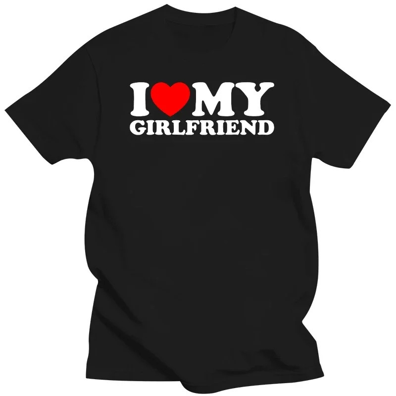 

I My Girlfriend T-, 100% , , , Regular Fit, Slight , , For Adults,