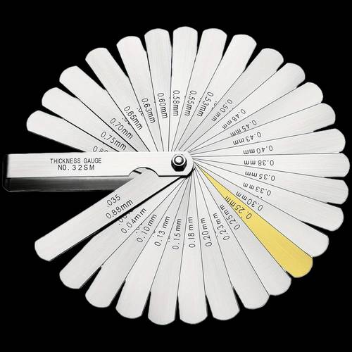 32pcs feeler gauge instrument gauge automotive feeler gauge kit