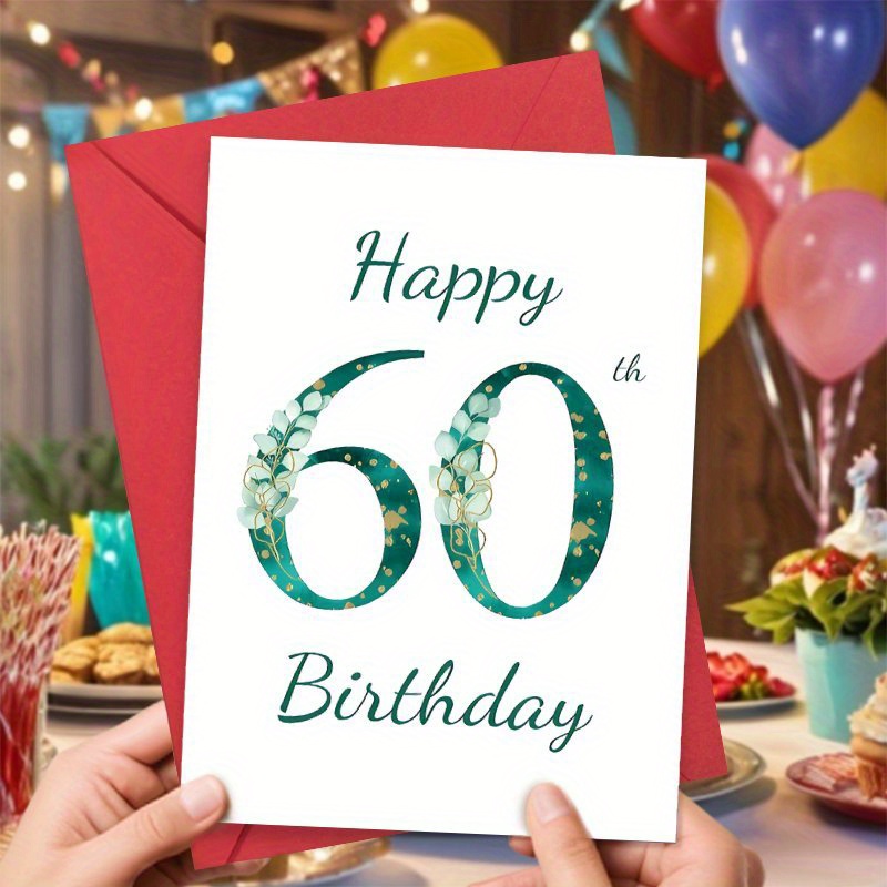1pc funny happy 60th birthday greeting card Temu United Kingdom