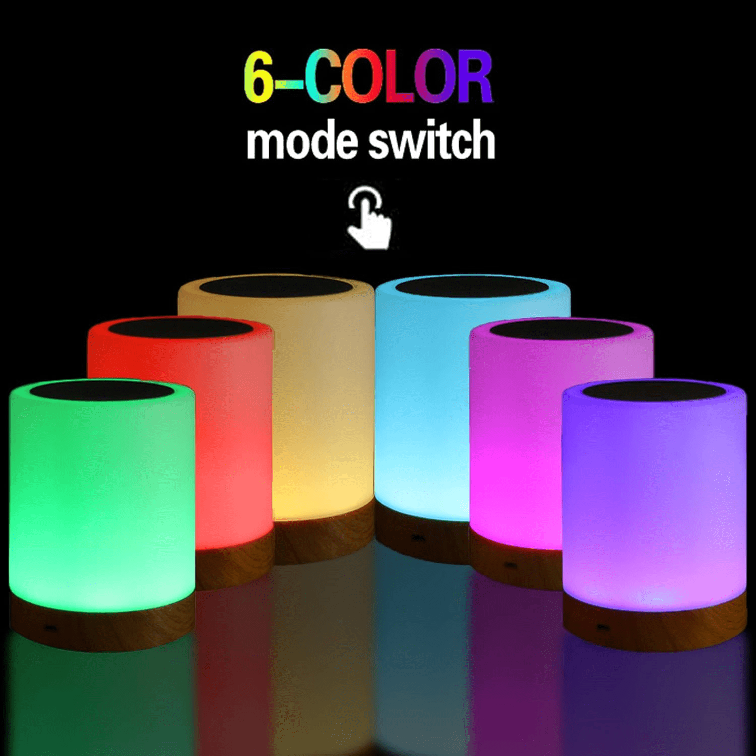 Newly Upgraded Phantom 7-Color 3-Mode Adjustable Portable And Durable Courtyard, Lawn And Garden Spotlight, Touch Lighting Hand-Held Lamp, 1200Mah Rechargeable Battery Portable And Sufficient Battery Life, Soft And Bright Light