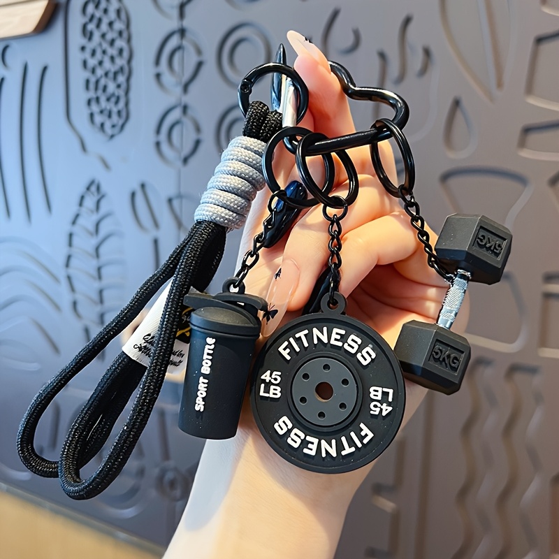 TEMU Portachiavi con e Manubri/Manubri a Castello - Accessori da Palestra Adatti Sia per Che per Donne, i Portachiavi Facili da , Ideali Come Regalo