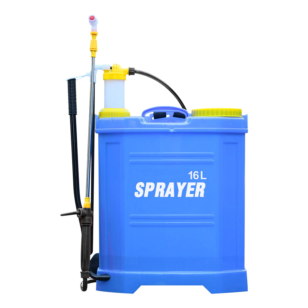 16L Single Tube Pesticide Sprayer - Blue Backpack Sprayer with Adjustable Nozzle, Ergonomic Handle & Portable Design for Farm Irrigation, Garden Watering, Lawn Care - Durable Plastic Construction, No Electricity Needed, Garden Sprayer, Userfriendly Design, Sturdy Construction
