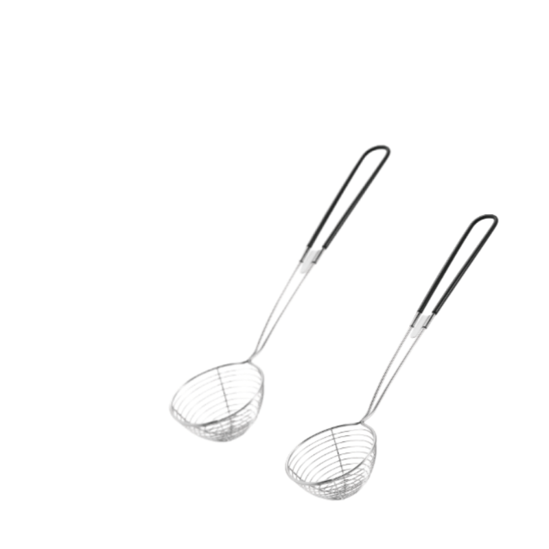 TEMU 2pcs Hot Pot Kit Strainer Scoops Stainless Steel 6.35cm Mini Strainer Skimmer Pasta Mesh Spoon Asian Skimmer Spoon Ladle With Handle For