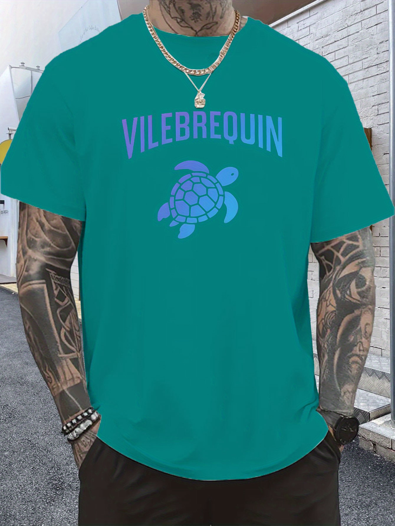 Mens Blue And Green Graphic Tee Pretty Green Eclipse Paisley