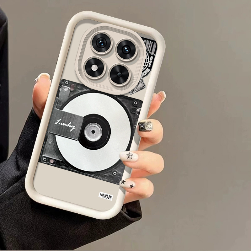 phone case phone case 1 pack for redmi note 15   15pro 5g 14pro 13pro 13 pro 12   trendy   vinyl record tpu soft phone case shockproof full coverage lens protective cover