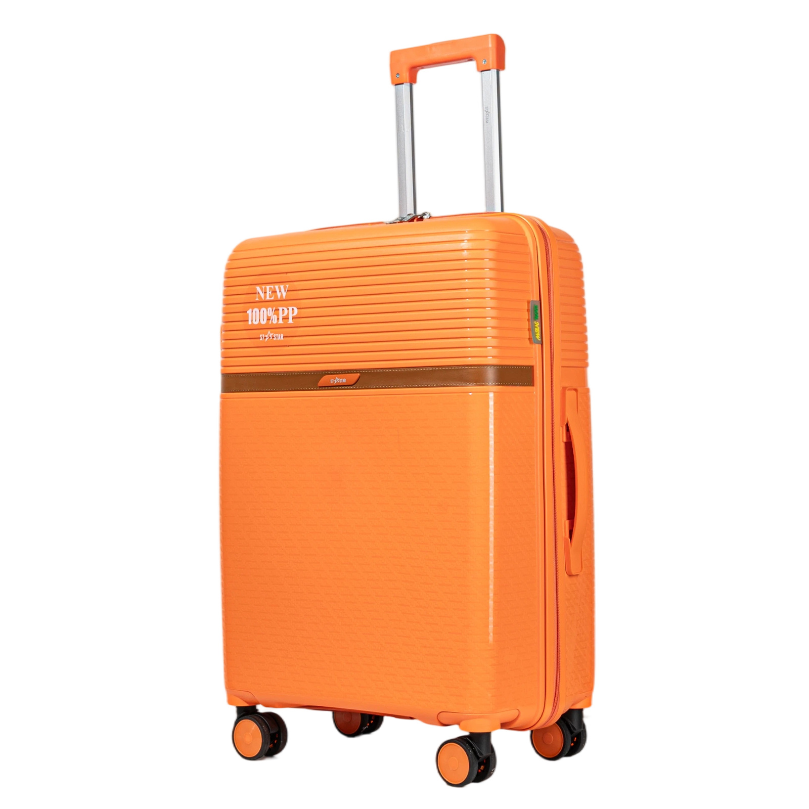 Suitcase Airplane Hand Luggage Travel Cabin Trolley Rigid Pp 4 Double Swivel Wheels Cabin Suitcase With Combination Lock 20 Inches, Cheap Medium Suitcase 57x39x23cm