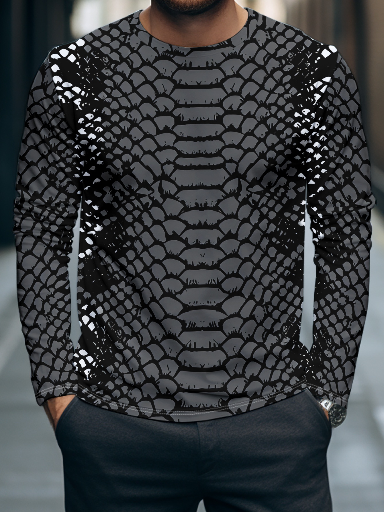 snake skin shirt sold on Temu Japan