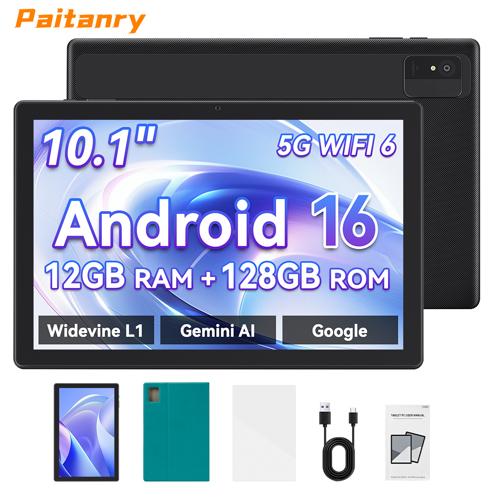 Image of Paitanry 16 Tablet 10.1 Inch, 128gb Storage, 12gb , -core Processor, Wifi 6 2.4g/5g, 6000mah Battery, Tablet, Pad, Tablet, Pad