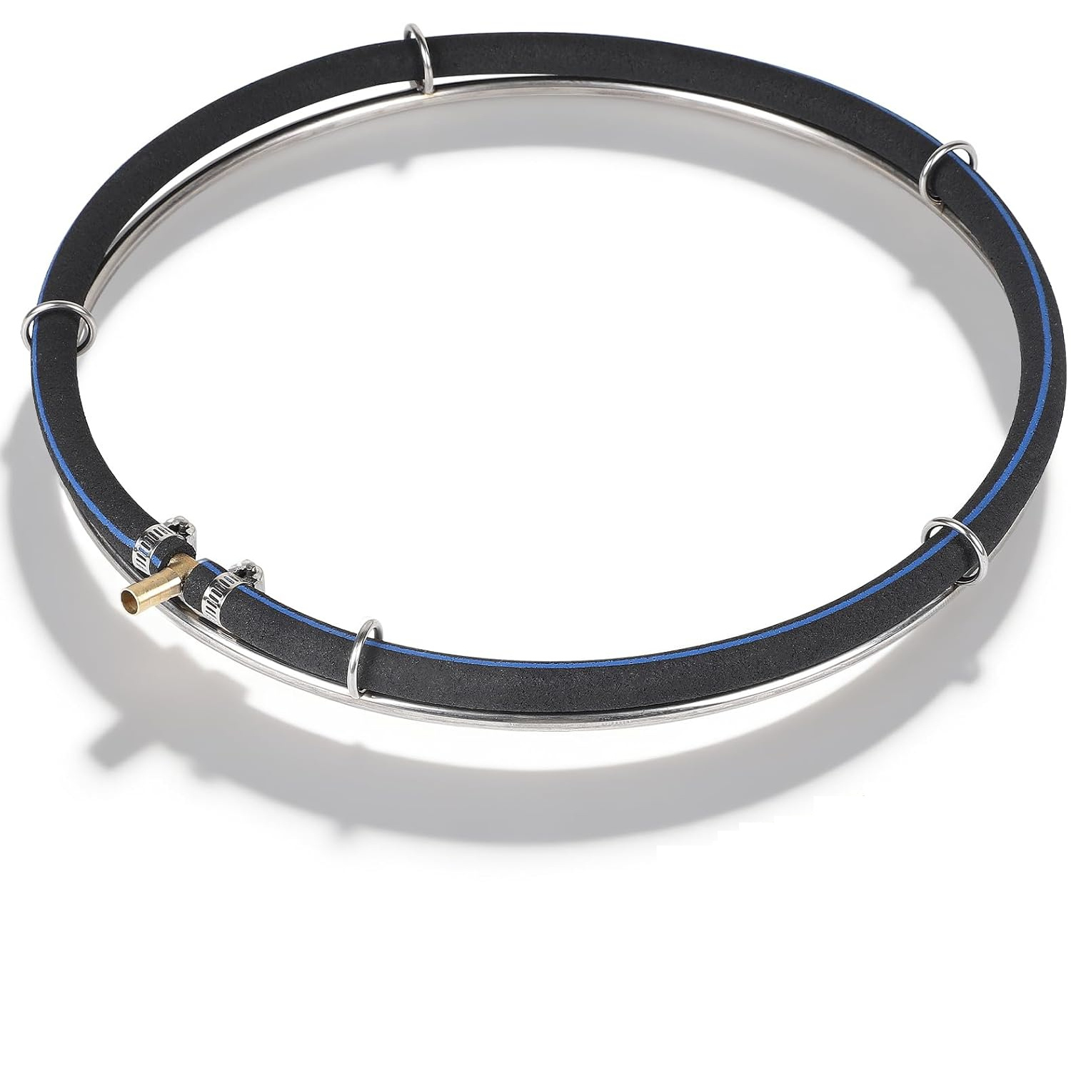 Image of Pond Aeration Ring(stainless Steel) - Stainless Steel Oxygen Diffuser Disc, Fish Pond Aerator, Pond Bubbler; Suitable For Garden And Aquariums, Without Battery