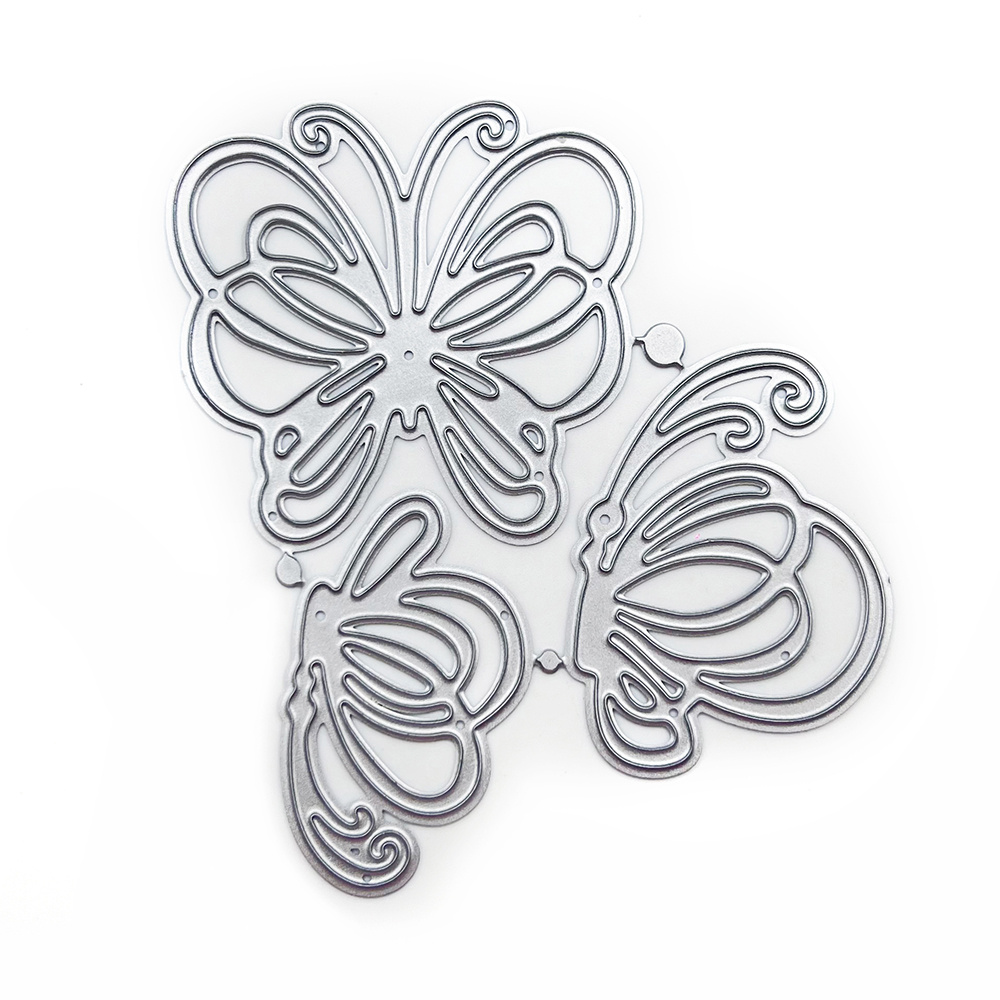 E-shop 1 Stück Schmetterling Stanzformen für Kartenherstellung, Metall Schablonen Schablone für DIY Basteln, Album Papierkarte Prägung