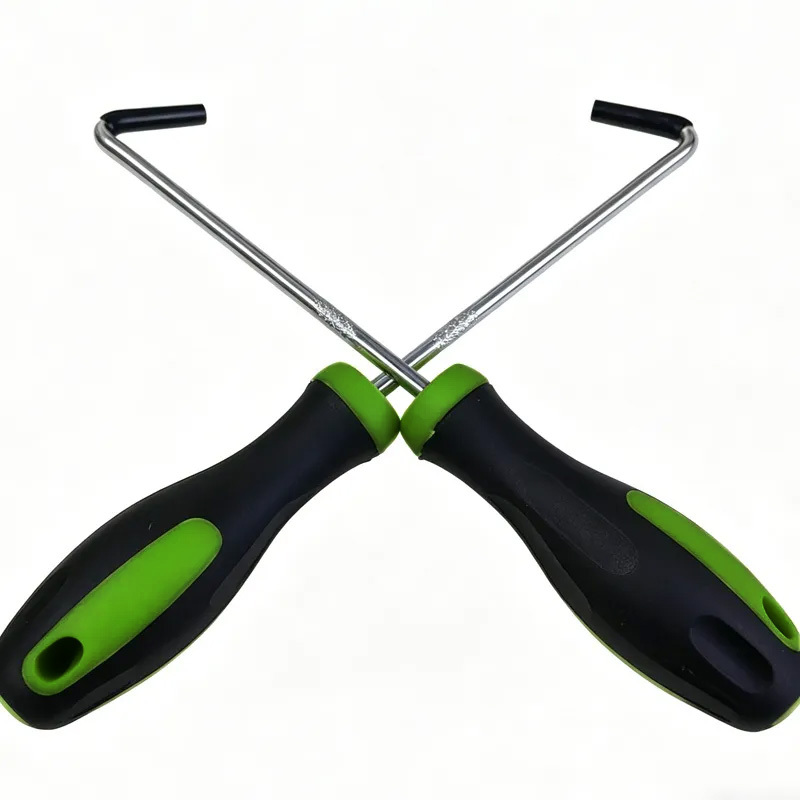 TEMU 2pcs Weeding Hook Set- Perfect For Removing Grass And Weeds From Small And Tight Spaces. No Batteries Required, Durable Tool, Suitable For Lawns