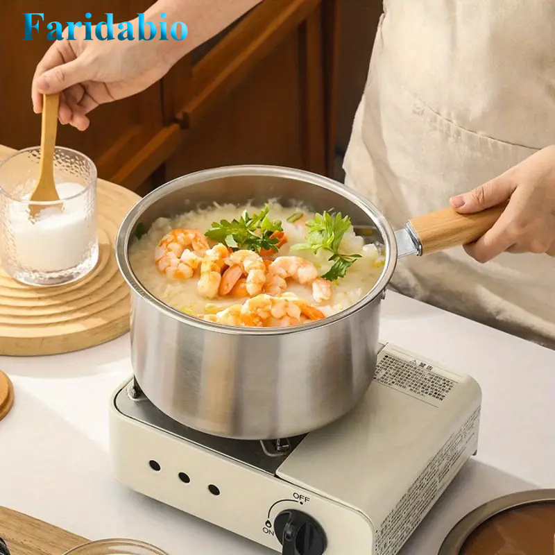  304 sus stainless steel deep fryer set with steamer basket gas induction cooktops kitchen use ideal mothers day gift handmade fryer basket Product details 7
