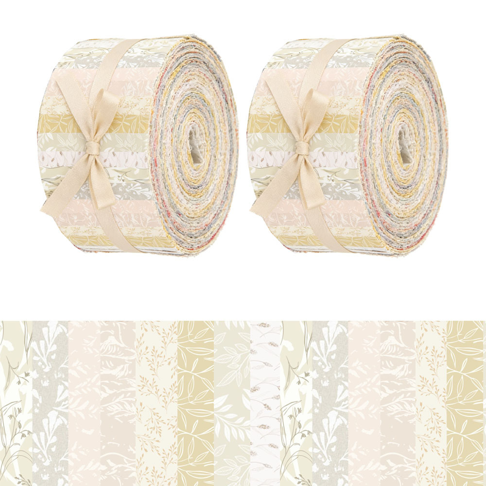 TEMU 40pcs (6.5 * 50cm/2.55 * 19.7inch) Beige Cream Floral Themed Printed Pre Made Fabric, Fabric For Handmade Projects - Used For , Cutting Diy,