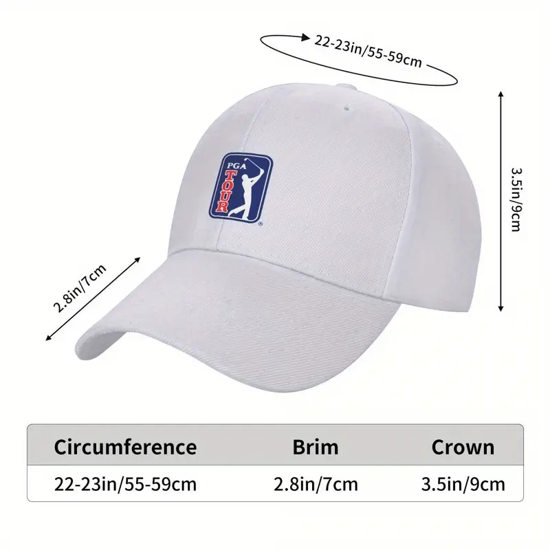 1pc embroidered baseball cap 1pc embroidered logo baseball cap polyester sports hat for men and women adjustable snapback golf cap details 5