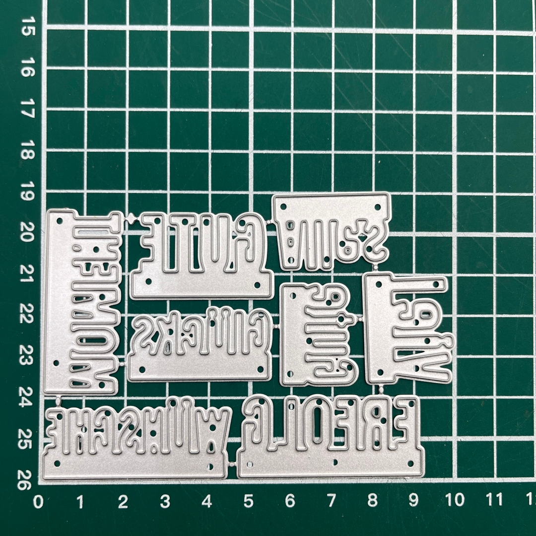 Image of New Set Of Cutting Molds Suitable For Making Scrapbooks, Photo Albums, Cards, Punching, And Embossing.