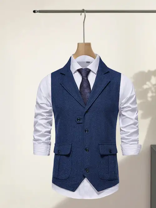 mens lightweight vintage formal vest single breasted suit - Temu mens lightweight vintage formal vest single breasted suit - Temu