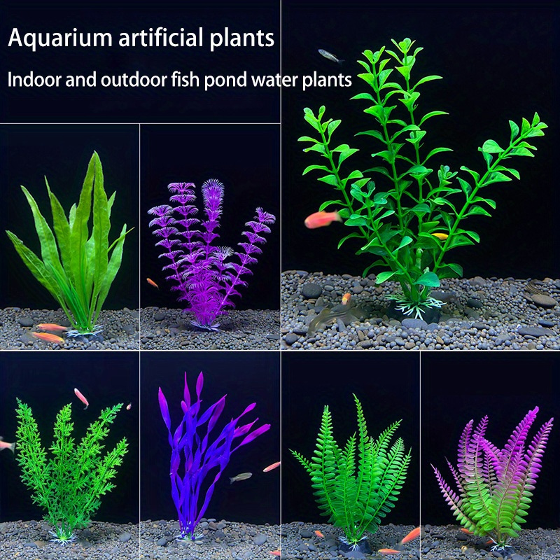 aquarium künstliche pflanzen pvc set 2 simulation